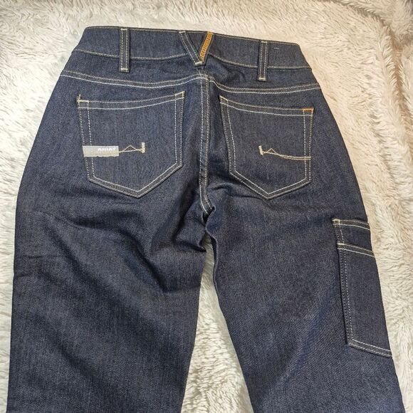 NWOT Ariat Rebar DuraStretch Mid-Rise Straight Leg Work Jeans Blue Denim 26X34 - Picture 12 of 12
